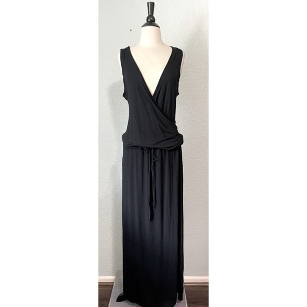 linQ Los Angeles Faux Wrap Maxi‎ Dress M
